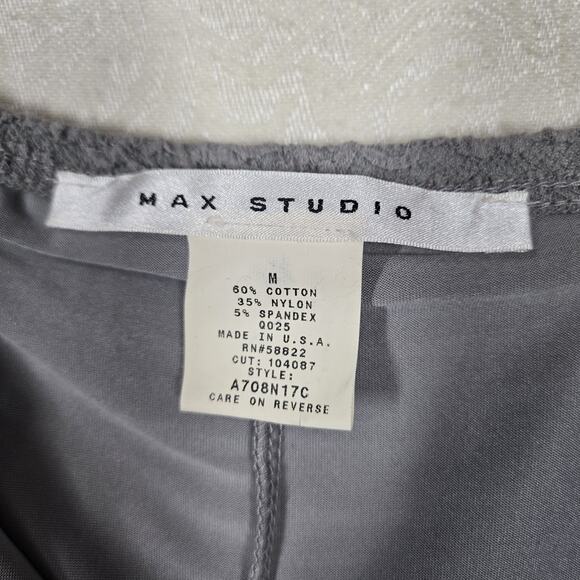 VTG Max Studio Gauzy Tiered Maxi Skirt M Green Pull On Elastic Waist Boho Fairy - Picture 6 of 10